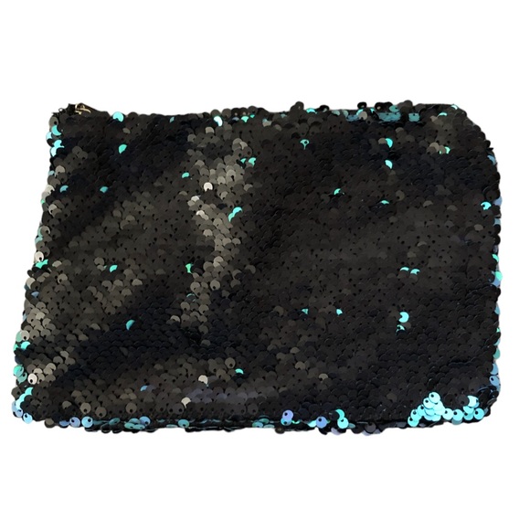 5/$25 2 Toned Sequined Cosmetic Bag Or Kids Toy Storage Bag - Picture 3 of 3